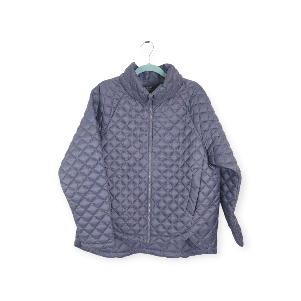 Athleta Wisper Featherless Jacket size XL color Dark Sky Violet - Picture 7 of 14